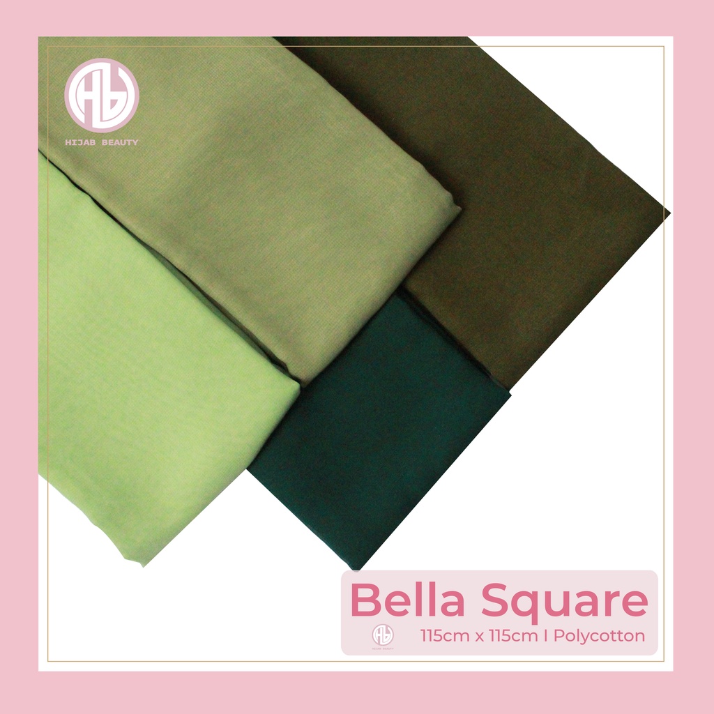 Hijab Bella Square / Segi Empat - Warna Lengkap