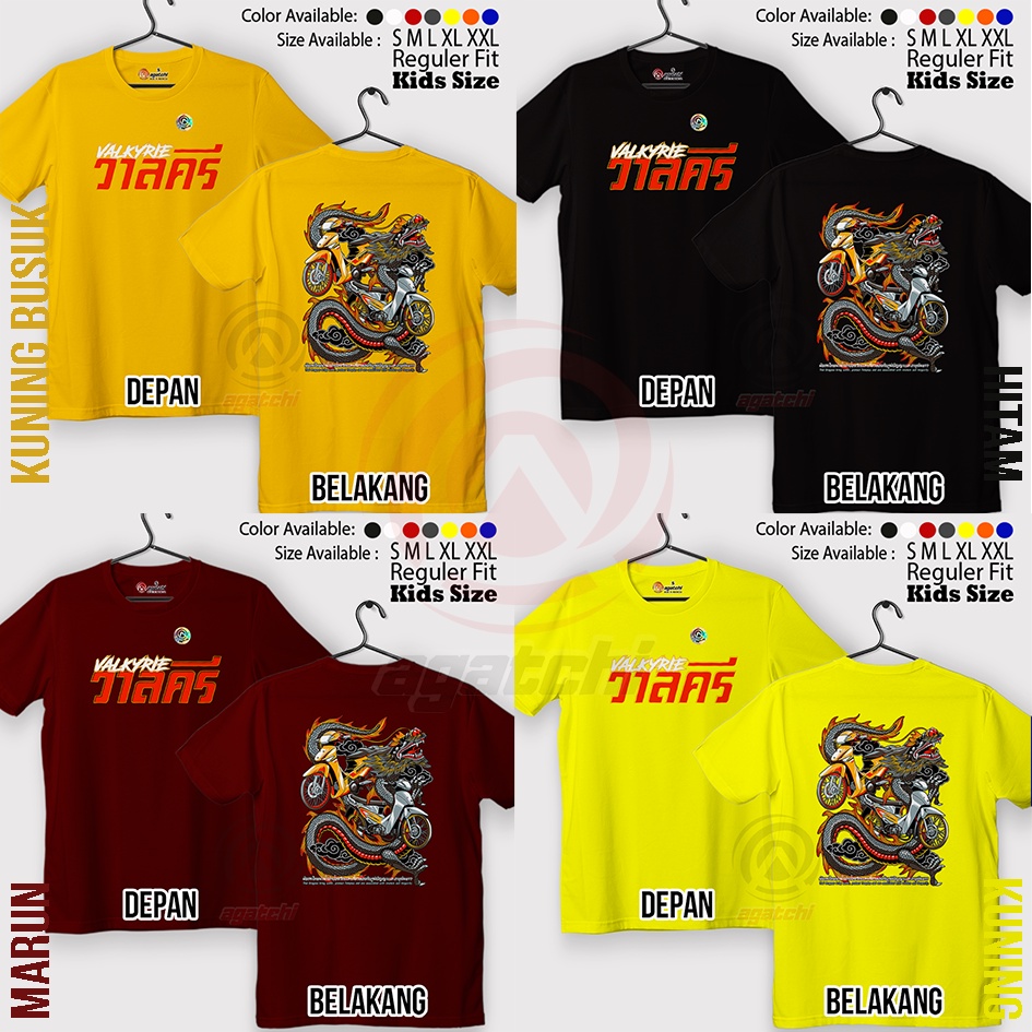 Baju Kaos Atasan Anak Laki - Laki Agatchi Motif Valkyrie - Thai Look Racing