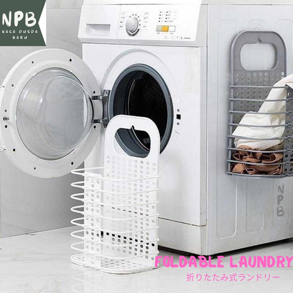 KERANJANG LIPAT GANTUNG PAKAIAN KOTOR PORTABLE - FOLDABLE BINATU LAUNDRY