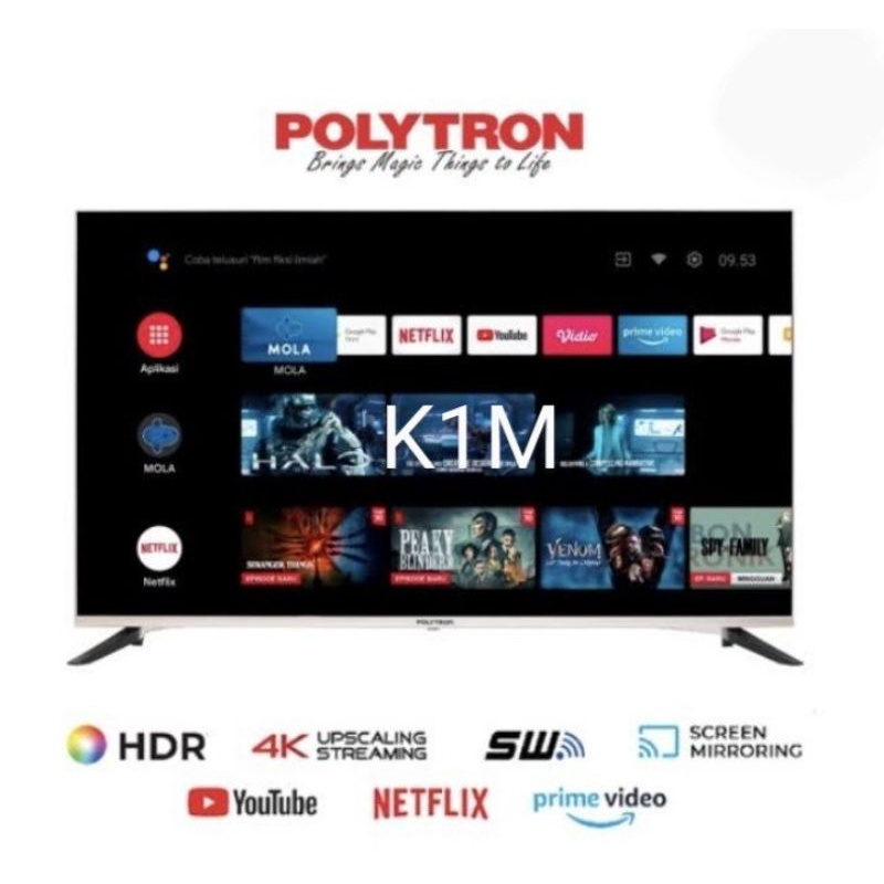 Led Polytron 50 inch Android tv 4K UHD PLD50UG5959 PLD-50UG5959