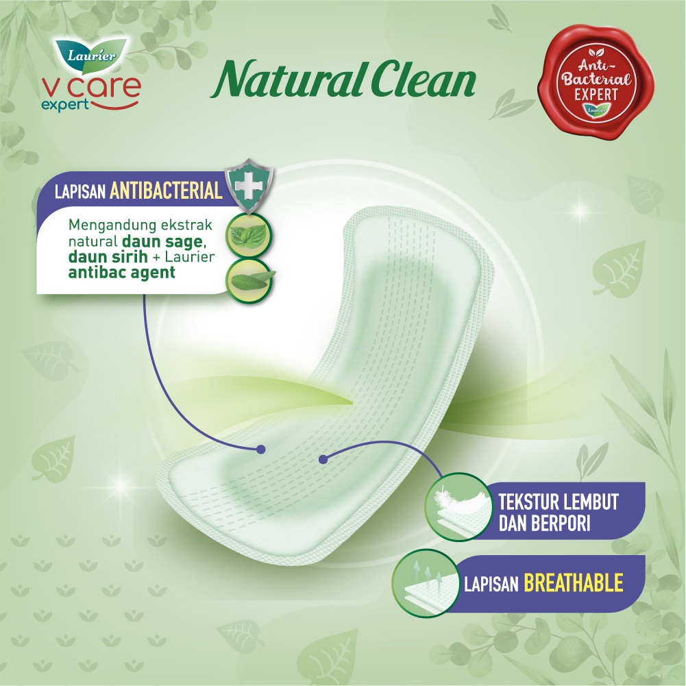 LAURIER NATURAL CLEAN PANTYLINERS 40S