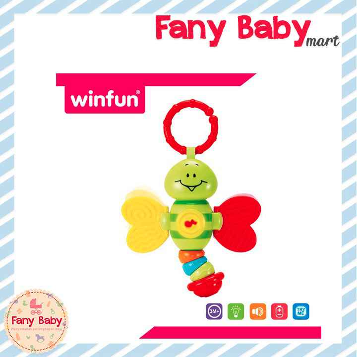 WINFUN TOYS LIGHT UP TWISTY RATTLES - DRAGONFLY / 0627