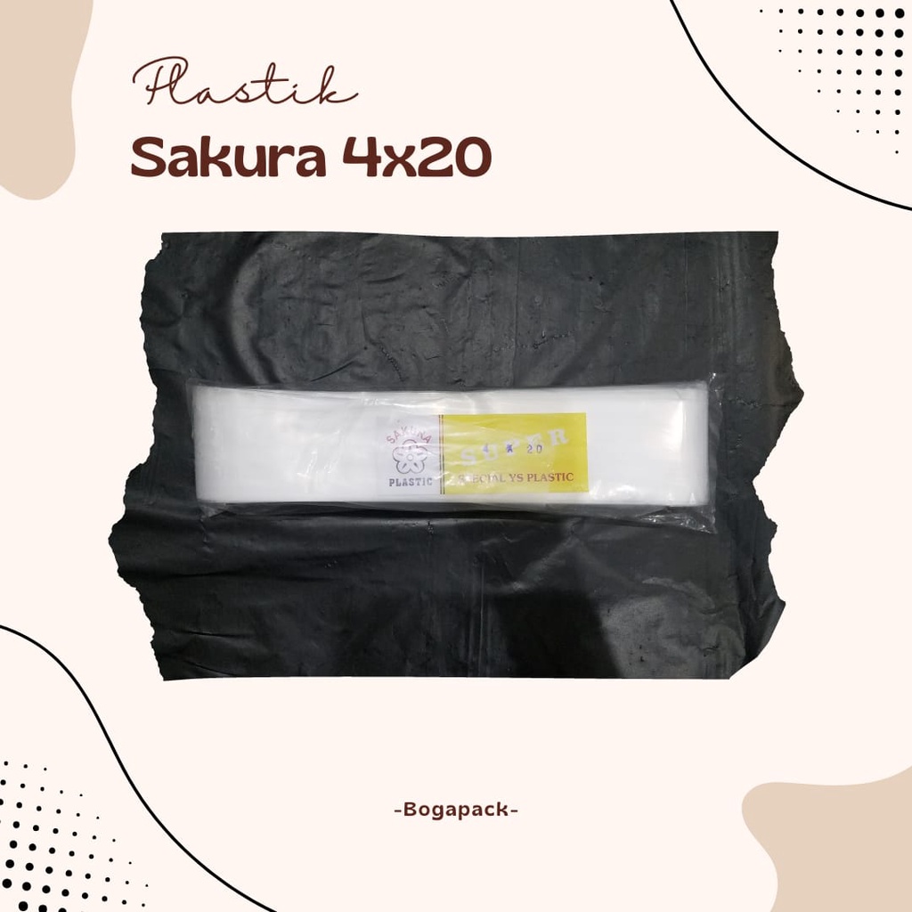 Plastik Sakura 4x20 / Plastik Es Lilin 4x20 / Plastik Lentur / Plastik Es Mambo