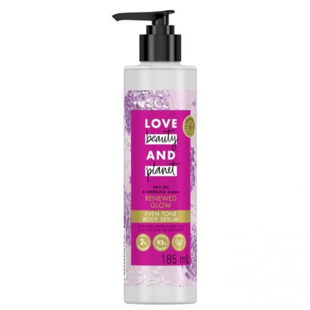 Love Beauty &amp; Planet Rice Oil &amp; Angelica Brightening Body Serum with Niacinamide 185ml