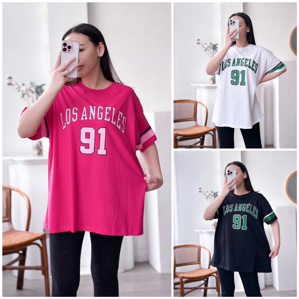 INFINITEE Kaos Wanita Ukuran Jumbo Motif Tumblr