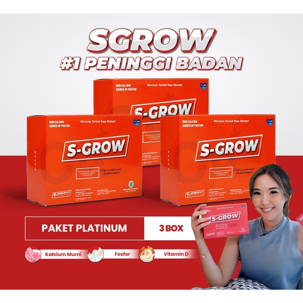 S-GROW Susu Kalsium Peninggi Badan