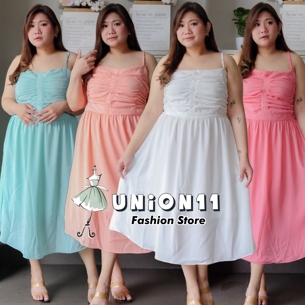 UNION11- DRESS WANITA JUMBO XXXL / DRESS WANITA JUMBO LD 120 CM / MAXI DRESS WANITA LD 120 / MAXI LIONEL