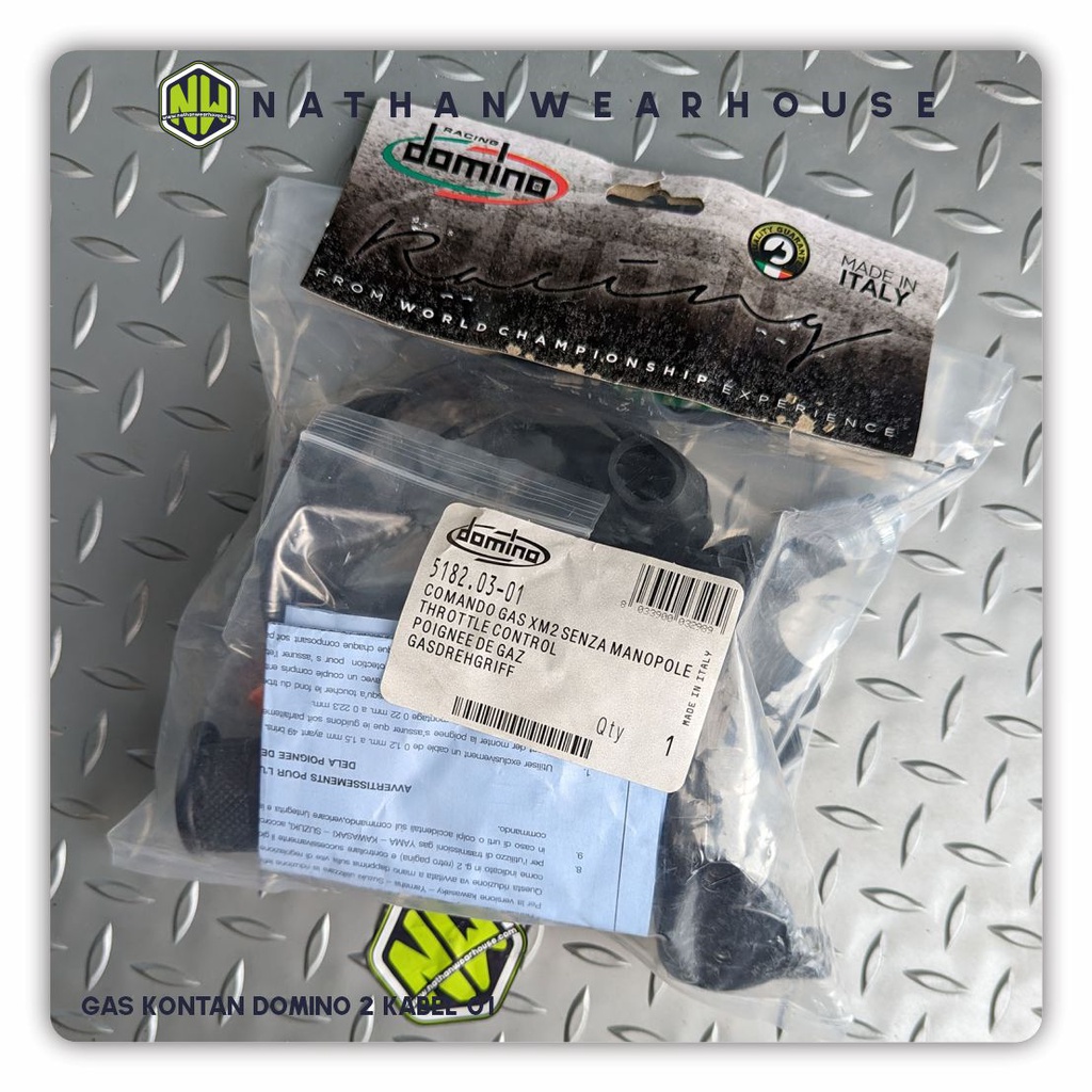 Gas Spontan Kontan Domino 2 Kabel Racing Bahan Besi Italy Universal 01