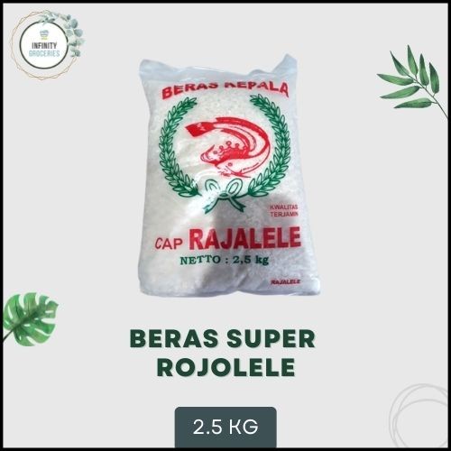 

BERAS KEPALA CAP ROJOLELE SUPER 2.5 KG MURAH !!