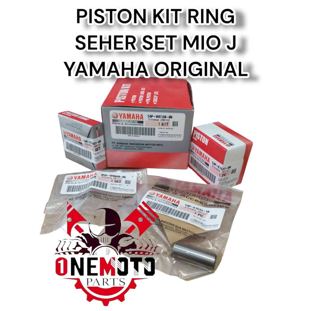 PISTON KIT RING SEHER SET MIO J SOUL GT 115 YAMAHA 54P-WE160-00 ORIGINAL