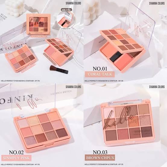 Sivanna Colors Hello Perfect Eyeshadow &amp; Contour HF178 / Eyeshadow Thailand / Kosmetik Thailand