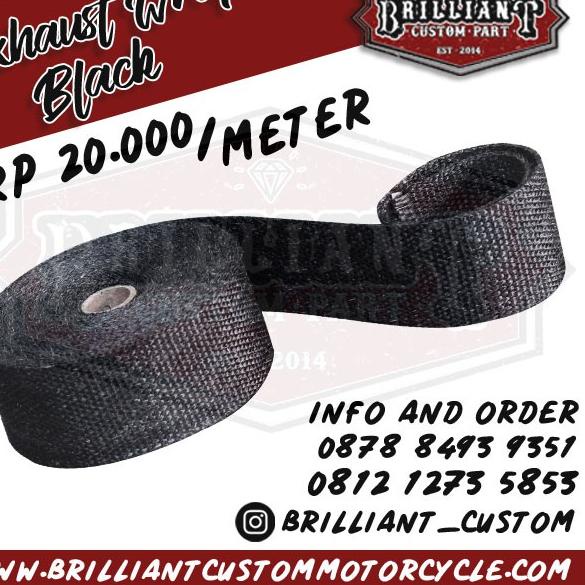 Segera Dapatkan Exhaust Wrap Gorilla untuk Pipa Knalpot 3 Meter ✤dpf™