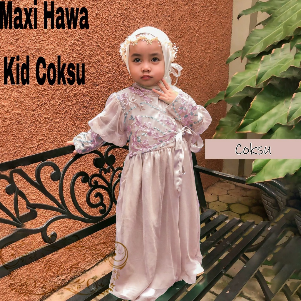 GAMIS LEBARAN ANAK / BAJU GAMIS ANAK PEREMPUAN / GAMIS HAWA