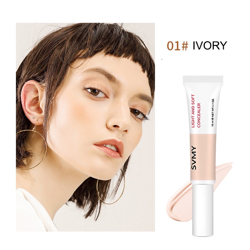 SVMY Light Soft Concealer Waterproof Tahan Lama dan Tahan Air Menutupi Noda dan Jerawat