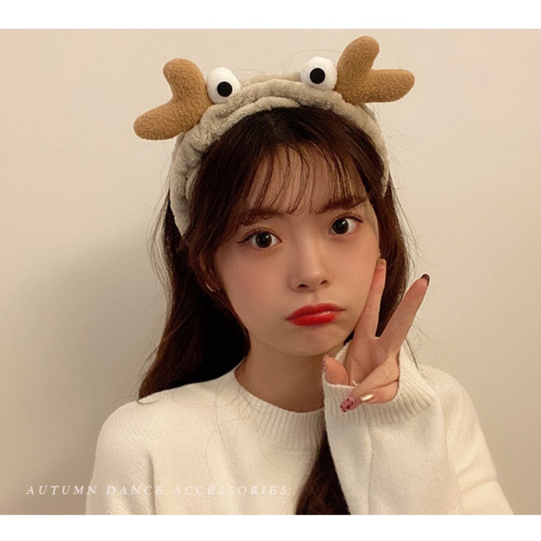 Bandana Hairband Jepang Dan Korea Rambut Hoop Wanita 2023 Makeup Baru Dan Cuci Headband Tanduk Khusus Non-slip Headband Hairband Tetap Lucu Hair Accessories