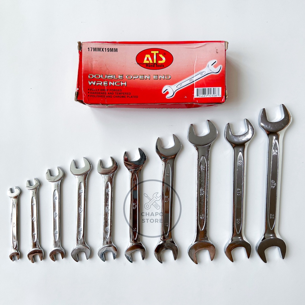 Kunci pas ATS 6 7 8 9 10 11 12 13 14 15 16 17 18 19 20 21 22 23 24 mm double open end wrench