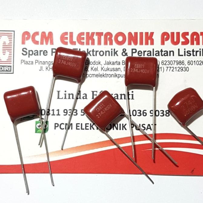 (2 pcs) Capasitor Kapasitor Milar 274 400 volt 270 nF 400v pcmelektr812 Ayo Beli