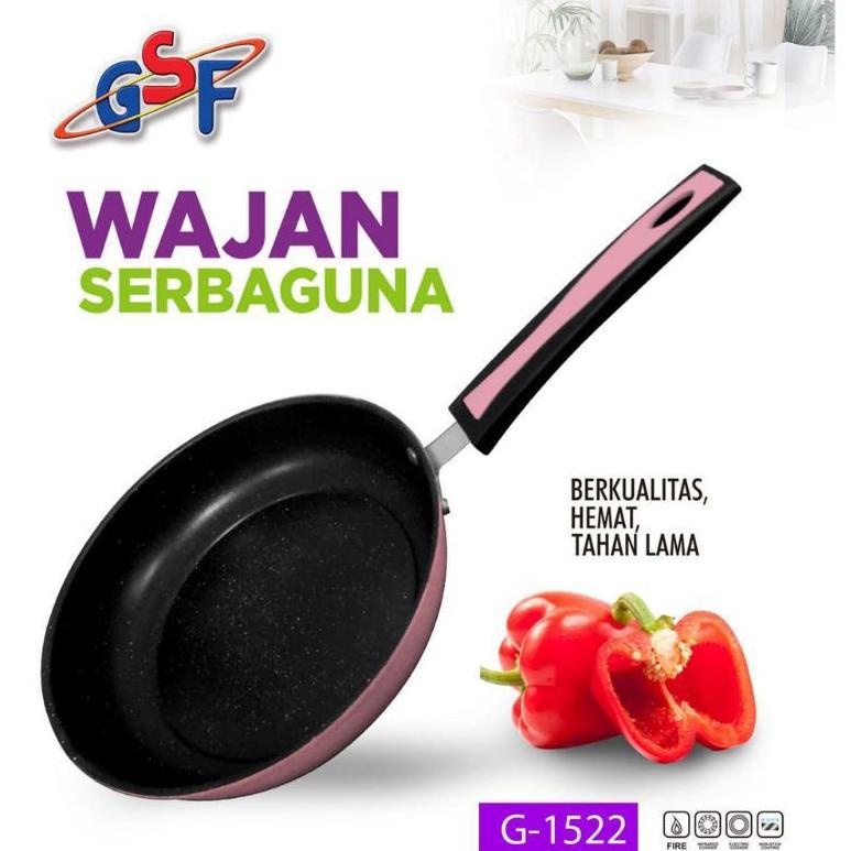 Penjualan Istimewa jan teflon gsf frypan gsf teflon series g-1522 g-1520 g-1526 teflon anti lengket 