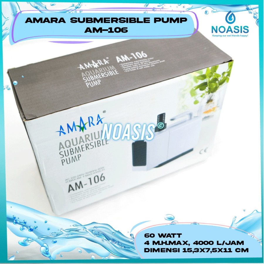 Amara AA 106 Pompa Celup Kolam - Aquarium - Hidroponik Amara AA106
