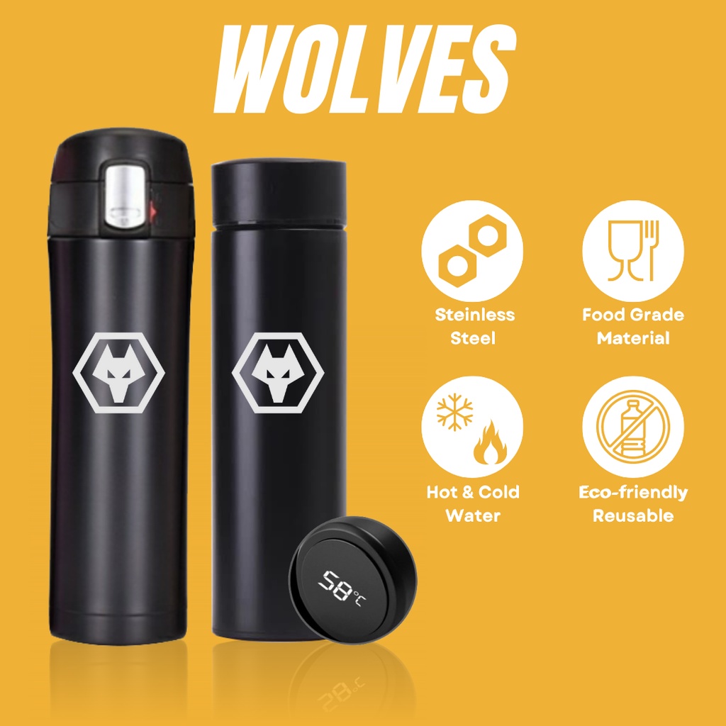 WOLVES - TUMBLER TERMOS CUSTOM DESAIN LOGO WOLVES