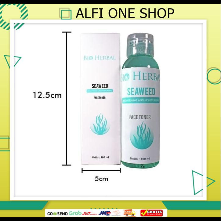 FACE TONER - BIO HERBAL SEAWEED FACE TONER - TONER WAJAH BIOHERBAL ORI FACE TONER - BIO HERBAL SEAWE
