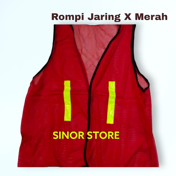 Rompi Jaring  Proyek Safety Vest Polyster Scotlite