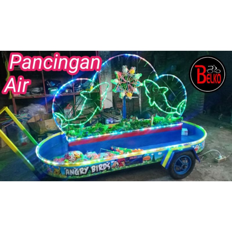 Wahana Mainan Anak Pancingan Air Fiber Plat Panjang 2 Meter