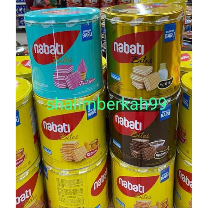 

wafer kaleng nabati rasa coklat keju vanila 1 karton banyak rasa