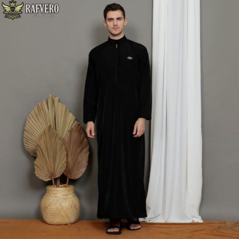 ZLLIN La-Tahzan Jubah Saudi Pria/Gamis Pakistan Terlaris/Jubah Muslim Pria Dewasa ELVANO fptj8