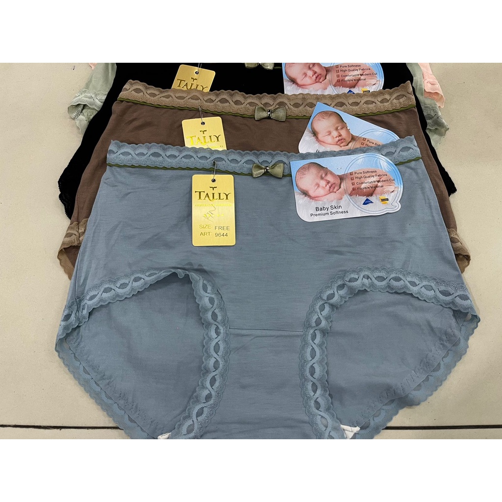 CD CELANA DALAM 9644 TALLY BABY SKIN - CD BABY SKIN TALLY - CD TALLY BABY SKIN - TALLY CD CELANA DALAM 9644 I FREE SIZE I FIT XL I BAHAN BABY SKIN MIX RENDA TALLY CD CELANA DALAM 9644 I FREE SIZE I FIT XL I BAHAN BABY SKIN MIX RENDA