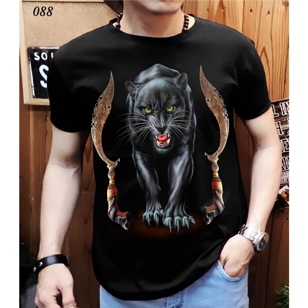 Shalch trendy / Kaos Distro Pria Macan Kujang MC-01