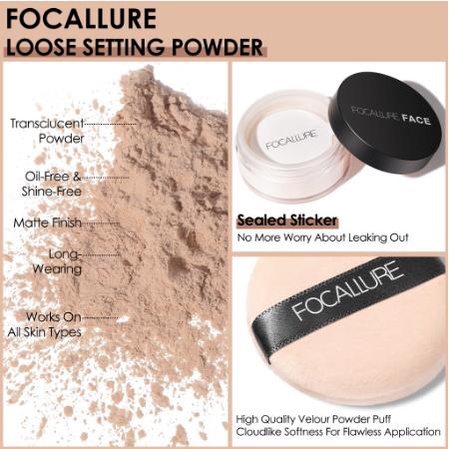 * NCC * Focallure Fine Setting Loose Powder Bedak Tabur FA-15 Focalure