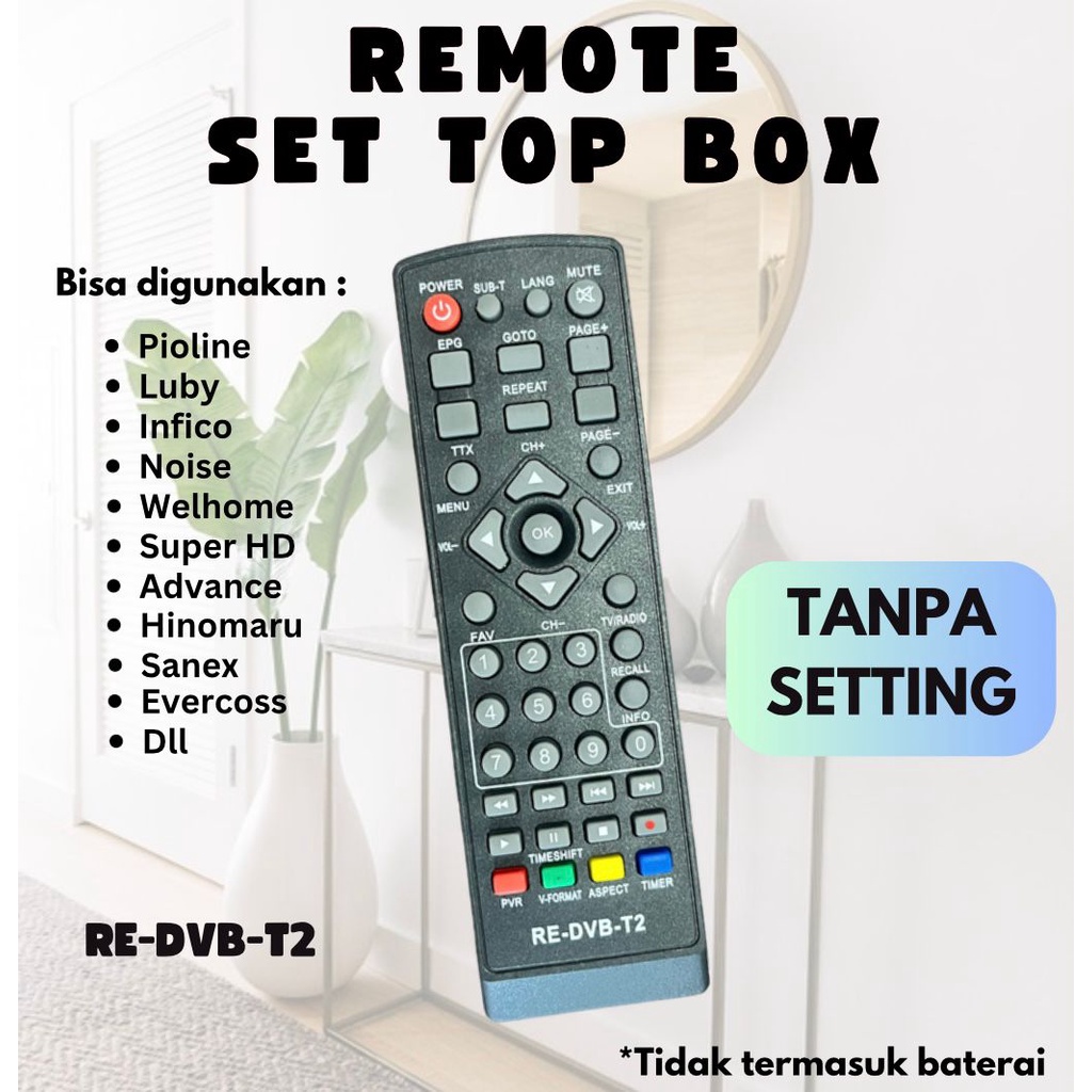 Remote Set Top Box TV / Remote STB TV DVB-T2