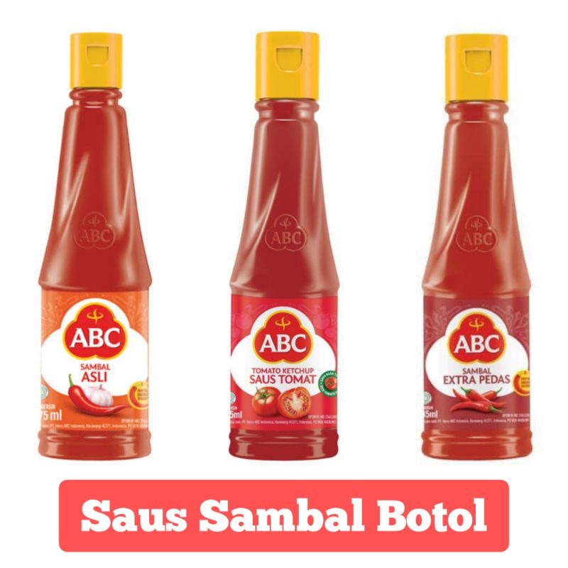 

ABC Saus Tomat | Sambal Asli | Ekstra Pedas | 135-335ml