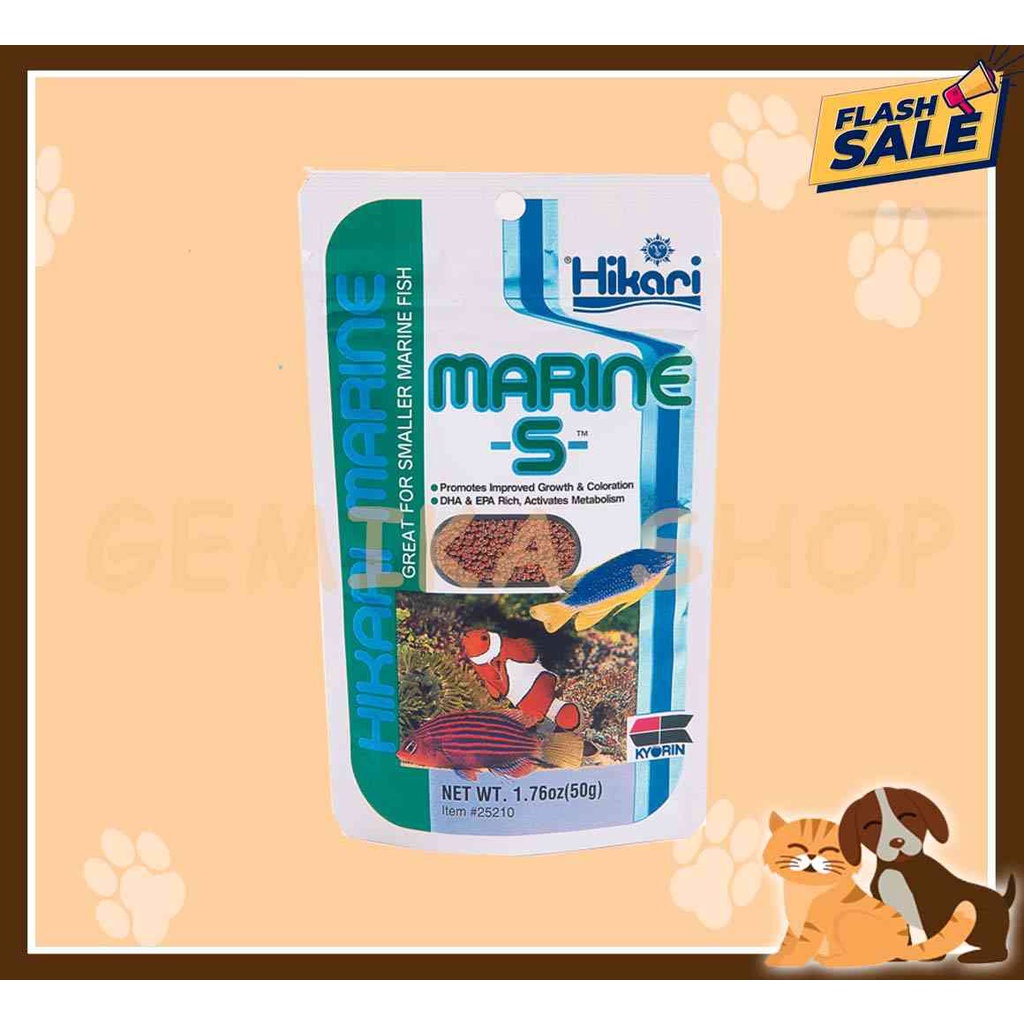 HIKARI TROPICAL MARINE S 50GR [ MAKANAN IKAN LAUT KARNIVORA ]