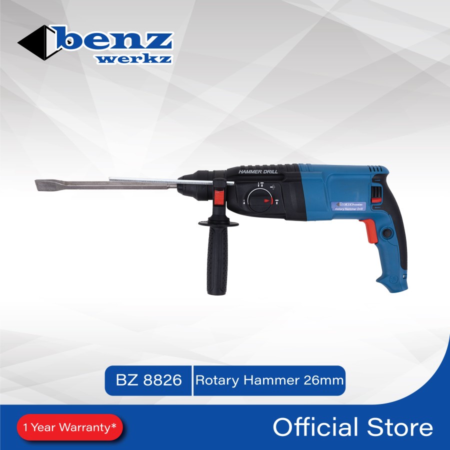 Mesin Bor Bobok Beton Tembok 26 mm / Rotary Hammer Benz Werkz