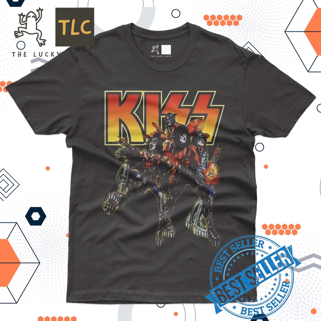 Kaos Distro KISS 03 FULL PRINT | KAOS PREMIUM HIGH QUALITY | KAOS BAND METAL | KAOS BAND ROCK | KAOS