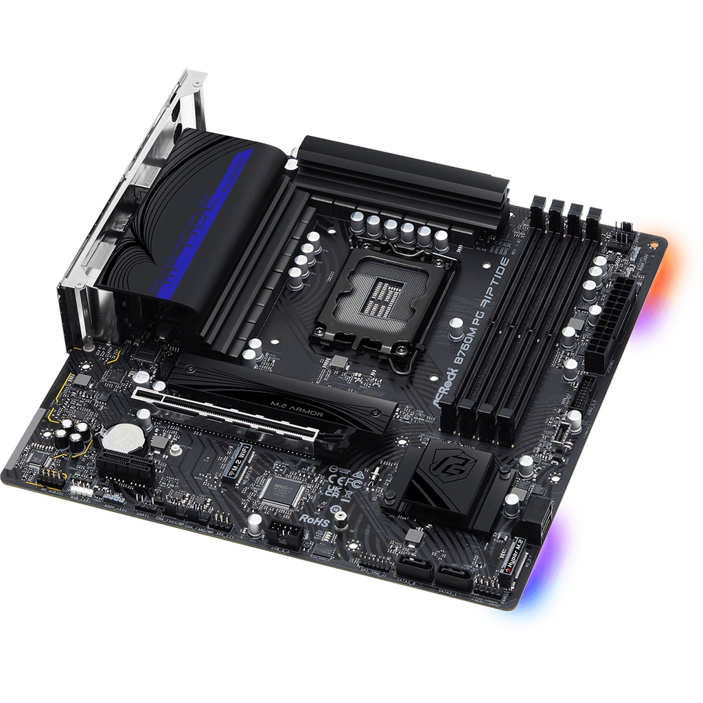 ASROCK B760M PG RIPTIDE | MOTHERBOARD INTEL B760 LGA1700 DDR5 MicroATX