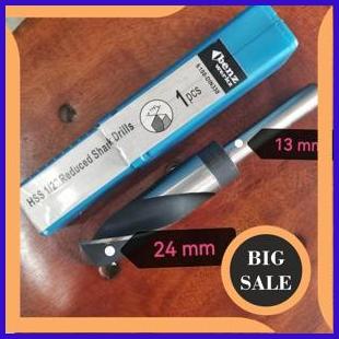 Mata bor besi 24 mm as 1/2" Benz reduce shank drill bit 24 mm shank 13 1M4R23 perkakas