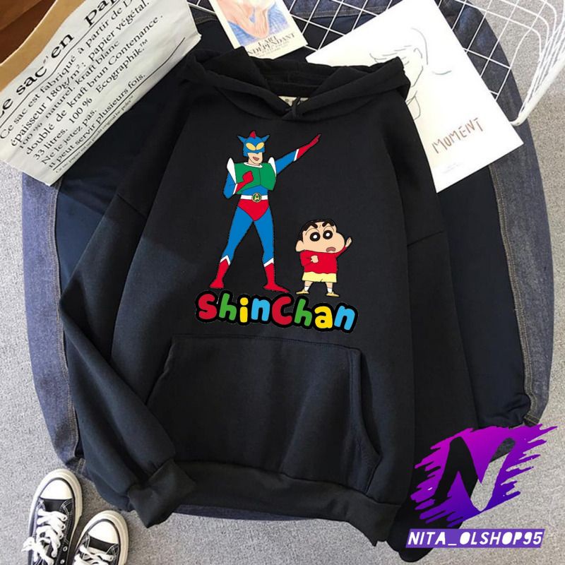 sweater hoodie anak shinchan