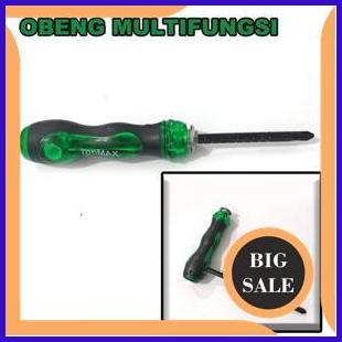 Obeng / Obeng Multifungsi Bolak Balik 2 in 1 Plus /Minus TOP MAX 1M4R23 tools