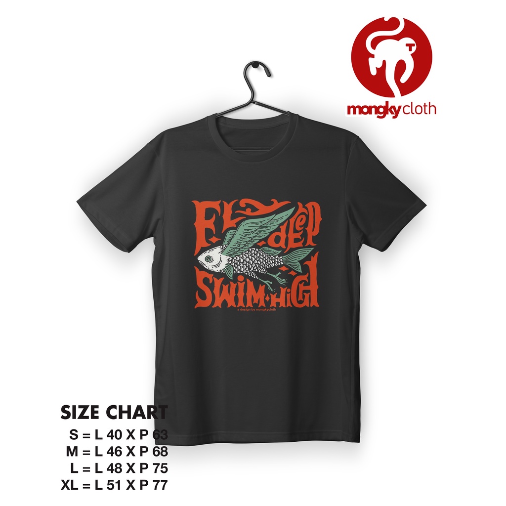 Kaos flying deep swim high aesthetic design