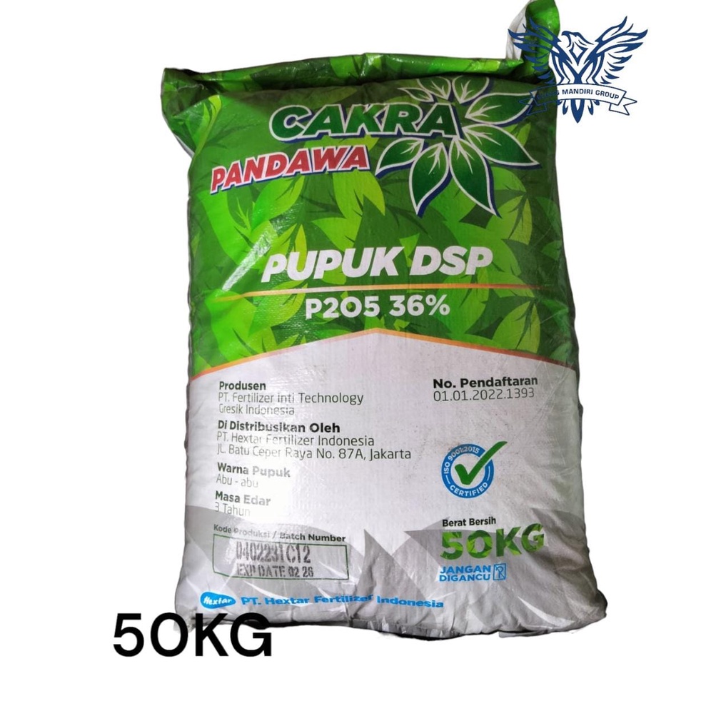 Karungan 50 KG Pupuk SP 36  DSP CAKRA PANDAWA  1 Ball P2O5 36 %  DGW