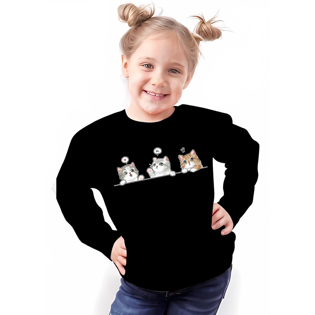 Atasan sweater anak-anak/ Fashion anak-anak cewek/ New Fashion anak-anak perempuan / Pakaian Baju an