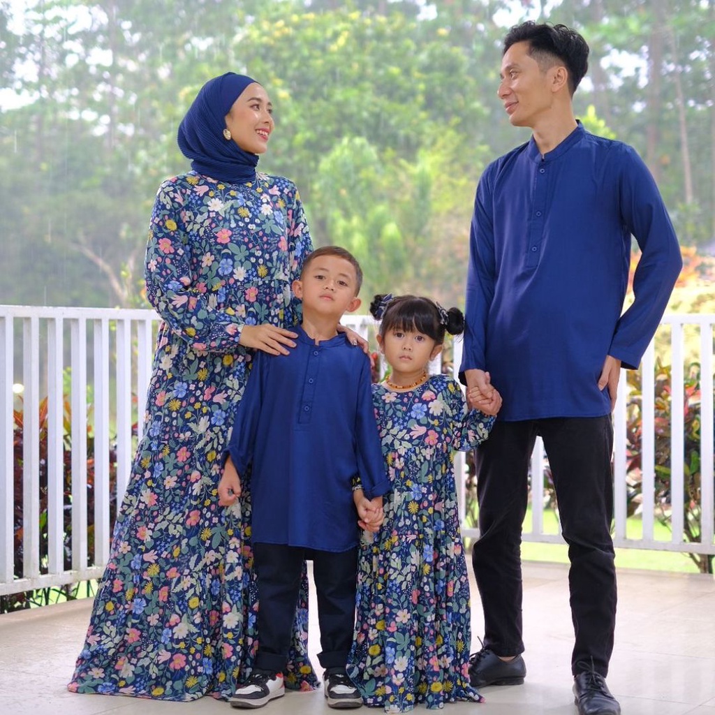 Ghazu - Flowery Family Set | Baju Couple Keluarga | Baju Keluarga | Dress