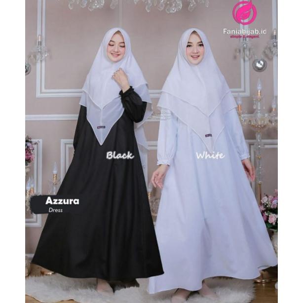 ORIGINAL GAMIS/DRESS BUSUI SYARI AZZURA BAHAN TOYOBO BY FANIA HIJAB Murah