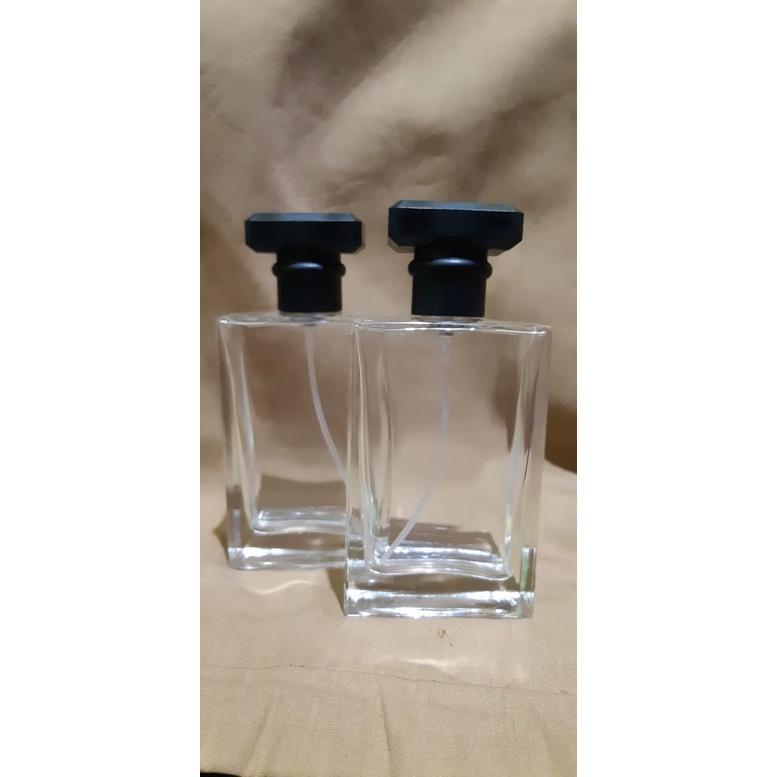 BOTOL 60ML CHANEL TRANS BLACK + BUBBLEWRAP