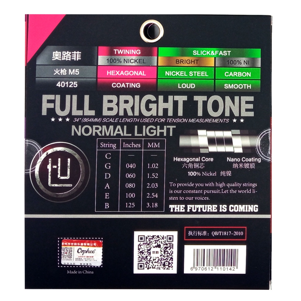 Orphee M5 Senar Bass Elektrik 5 Senar 40-125