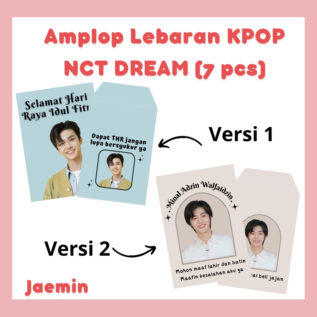 

Amplop Lebaran NCT DREAM GANTENG - Angpau NCT DREAM - Amplop THR NCT Selamat Idul Fitri