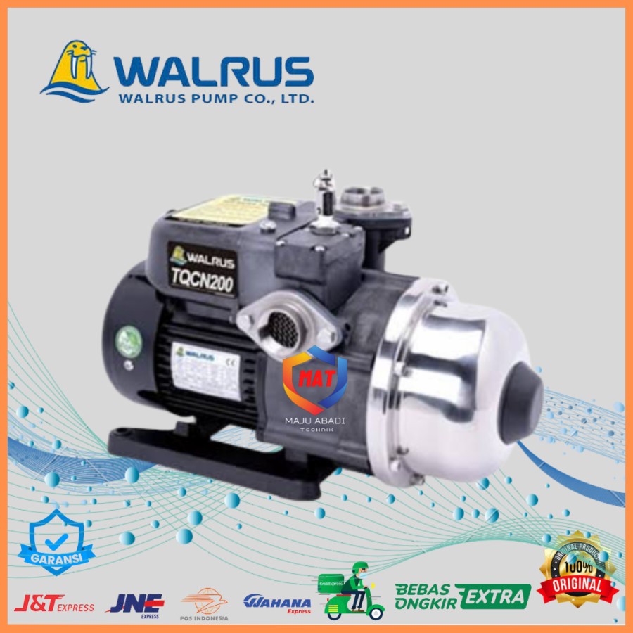 Pompa Pendorong Air Panas Walrus TQCN200 Pompa dorong Water Heater